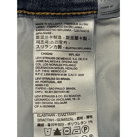 Levi’s Women’s 311 Shaping Skinny Jeans Blue Denim W27 L28 Mid Rise Stretch - Picture 5 of 11